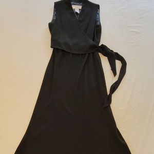 Black Dress with side belt